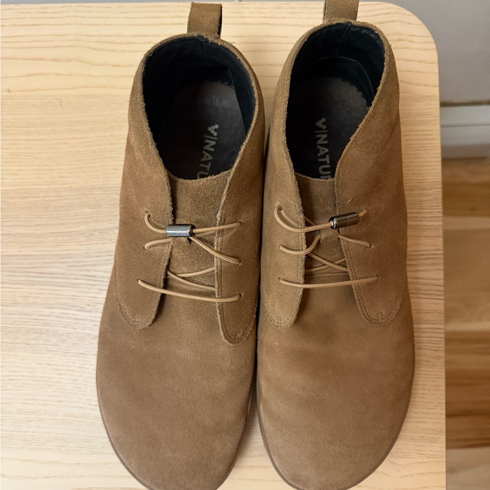 Birchbury Carnforth Barefoot Chukka Boots Men's Tan Suede Boots Dress Shoes